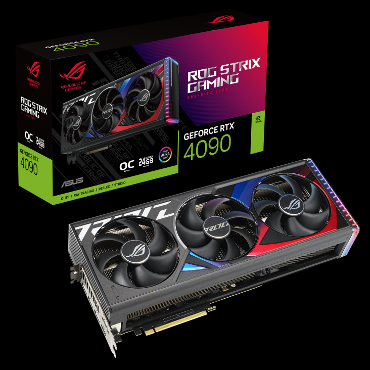 ASUS ROG STRIX NVIDIA GeForce RTX 4090 OC 24GB GDDR6X GPU Video