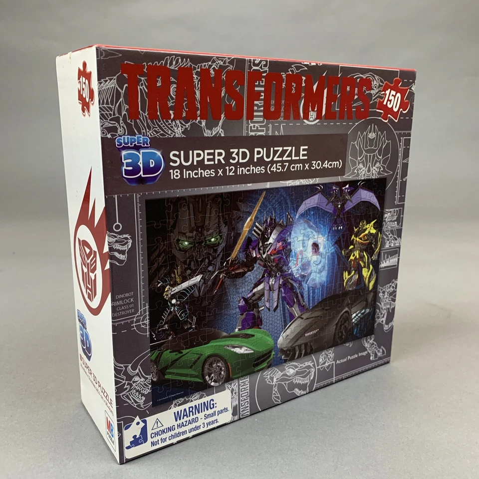 Transformers 150 Piece Super 3D Puzzle Age of Extinction 2014 MB SEALED NIB - Image 2 of 3