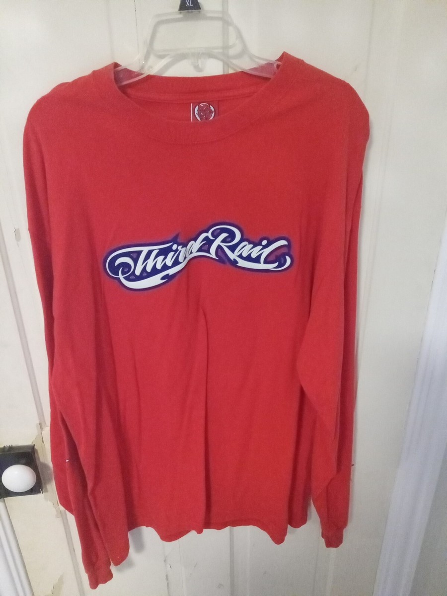 Third Rail Long Sleeve shirt Red, Stars, Vintage, made in USA | eBay