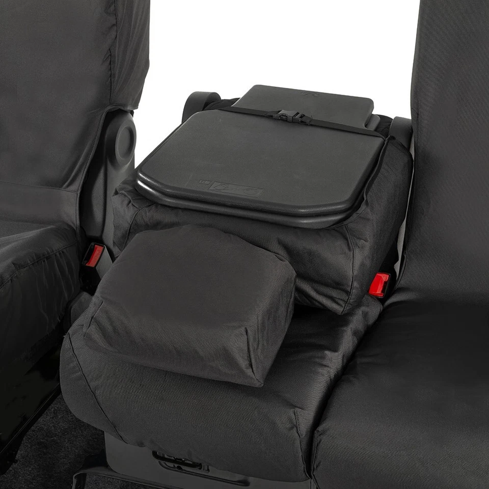 FUNDAS ASIENTO DELANTERO FURGONETA PEUGEOT PARTNER A MEDIDA IMPERMEABLES (2008-2018) NEGRO 105 Foto 3 de 4