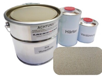 7 Liter Set 2K Car Paint Mc 271 Cast Iron Grey Metallic No Clear Coat Lackpoint