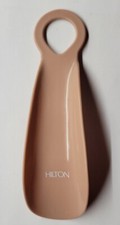 Vintage 5 3/4 Long Pink Plastic Hilton Hotels Shoe Horn