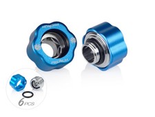 Bitspower Premium Master Hard Tube Fitting MHT16 6 Pack - Abrasive Blue