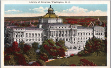 Washington, D.C. Postcard View Of Library Of Congress Vintage