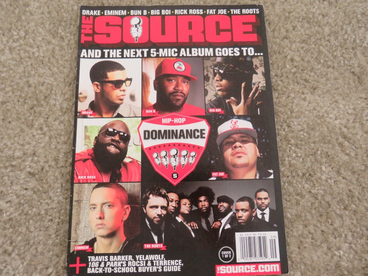 The Source magazine Rap Travis Barker Yelawolf Drake Big Boi Bun B