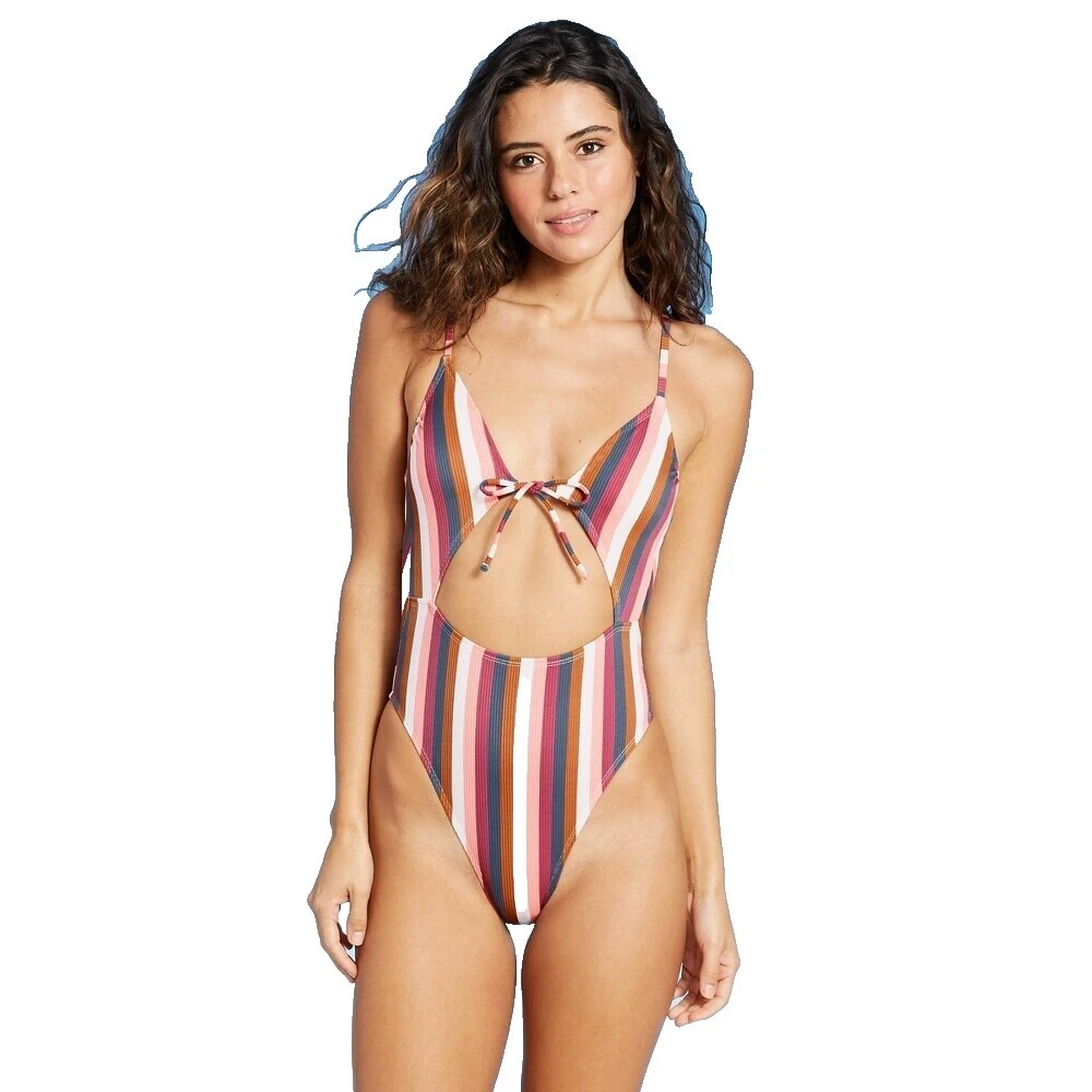 Traje de baño de una pieza Xhilaration a Rayas para mujeres