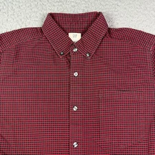 Gap AMI Alexander Mattiussi Shirt Mens Small Red Black Buffalo Plaid Check