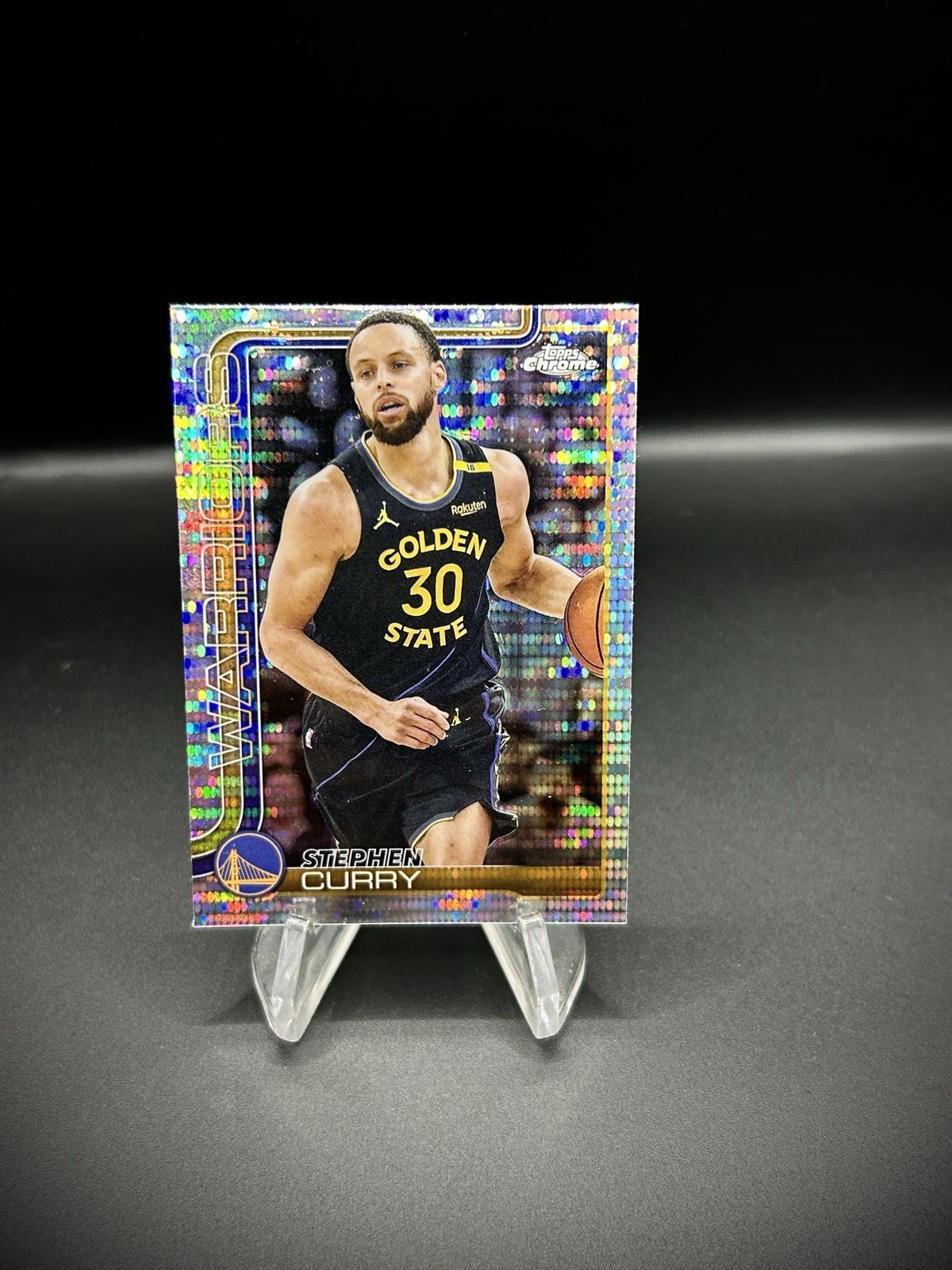 2025-26 Topps Chrome Stephen Curry Pulsar Refractor #201 Warriors