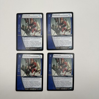 Mobilize - VS System - DC -DLS-187 - SET OF 4 - HARD TO FIND- AMAZING CONDITION-