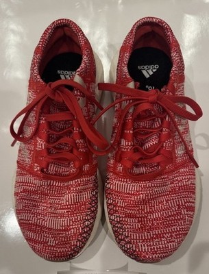 ADIDAS WOMEN'S PURE BOOST GO RUNNING SHOES SNEAKERS sz 4 ACTIVE RED WHITE F34006