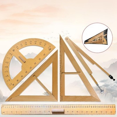 5 Pieces Large Mathematics Teaching Rulers Math Teaching Supplies