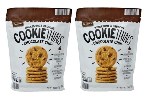 Benton's Wholesome and Crunchy Cookie Thins Chocolate Chip 2 ct - product listing photo