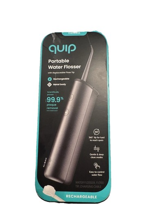 #ad #ad Quip Rechargeable Water Flosser Cordless All Black Metal Body NIB $34.99