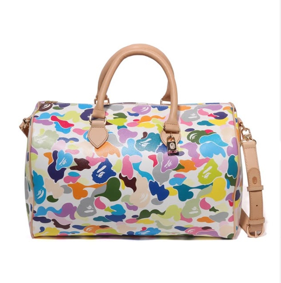 PSL A BATHNIG APE Ladies' Goods MULTI CAMO BOSTON BAG