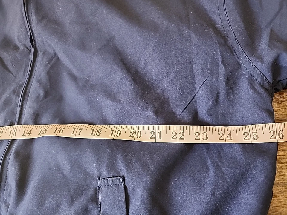 Haggar Clothing Co. Men's Bomber Blue Jacket Coat Lined Size Large NWT - Image 4 of 4