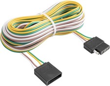 4 Pin Trailer Light Wire Harness Extension 18 Gauge 4-Way Flat Wiring 30 ft.