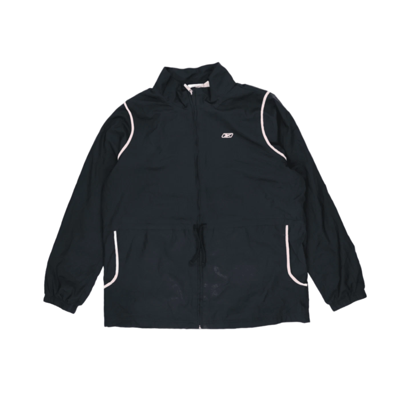Reebok Men's Black Regular Windbreaker Jacket Size L