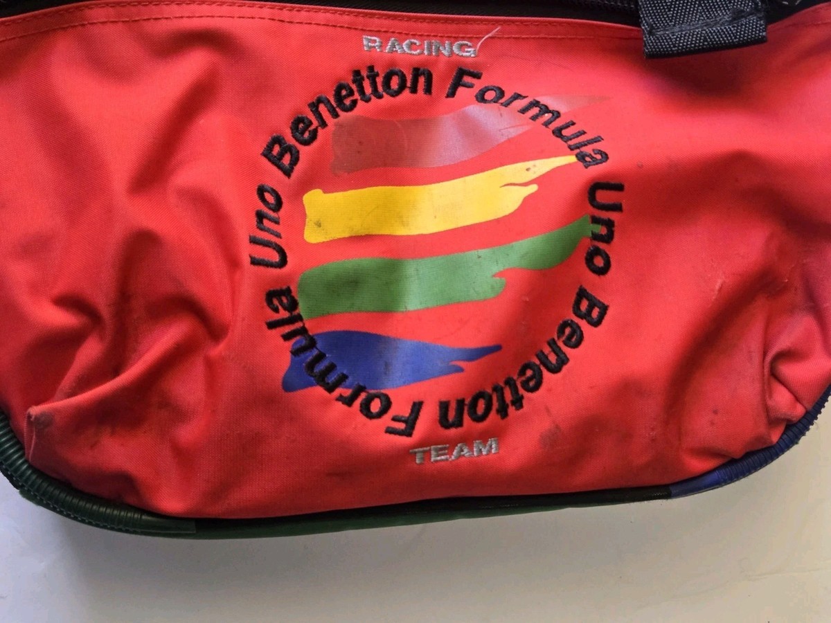 公式　BENETTON FORMULA１　ボストンバック➕ポーチ Vintage Benetton Formula 1 Backpack & Keychai 90s Racing Team