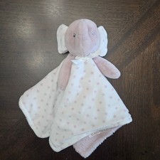 Blankets Beyond Elephant Security Blanket Pink White Star Plush Lovey Infant
