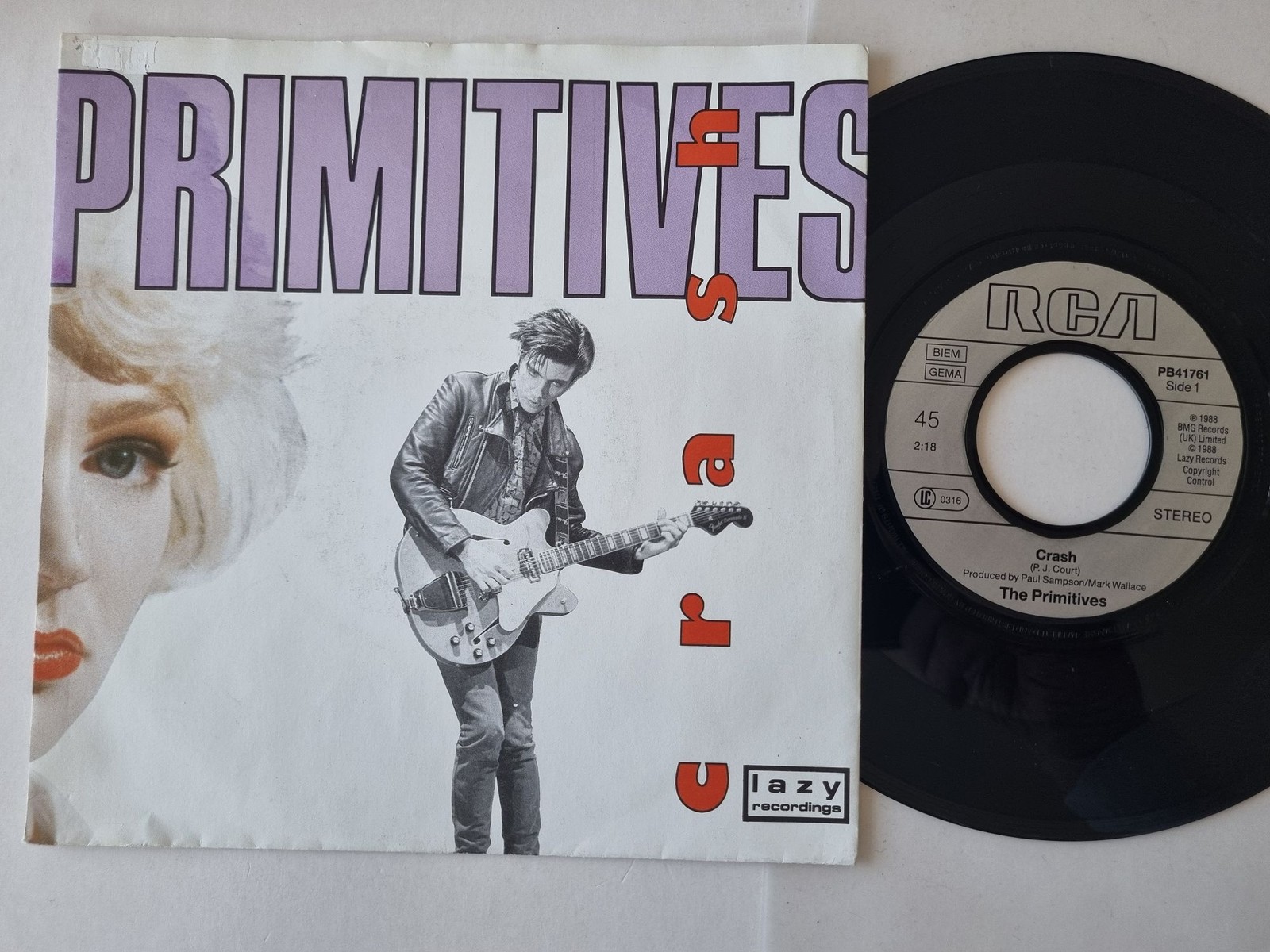 The Primitives - Crash 7'' Vinyl Europe