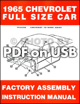 1965 1966 1967 Chevy Auto Montage Manuals Auf USB Bel Biscayne Caprice Impala