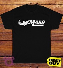 T-shirt divertente uomo logo Mako Marine Boats nuova made in USA taglia dalla S alla 5XL