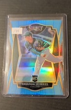 2021 Panini Select - Premier Daulton Jefferies #105 Carolina Blue Prizm /35 (RC)
