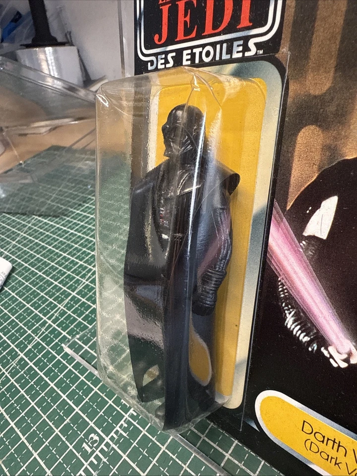 Tarjeta Palitoy 1984 sin usar, en caja, Tri-Logo ROTJ Darts Vader sellada cardada RARA 70B Foto 3 de 4