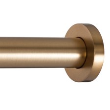 Shower Tension Curtain Rod - Adjustable Spring Tension 54" to 90" Warm Gold