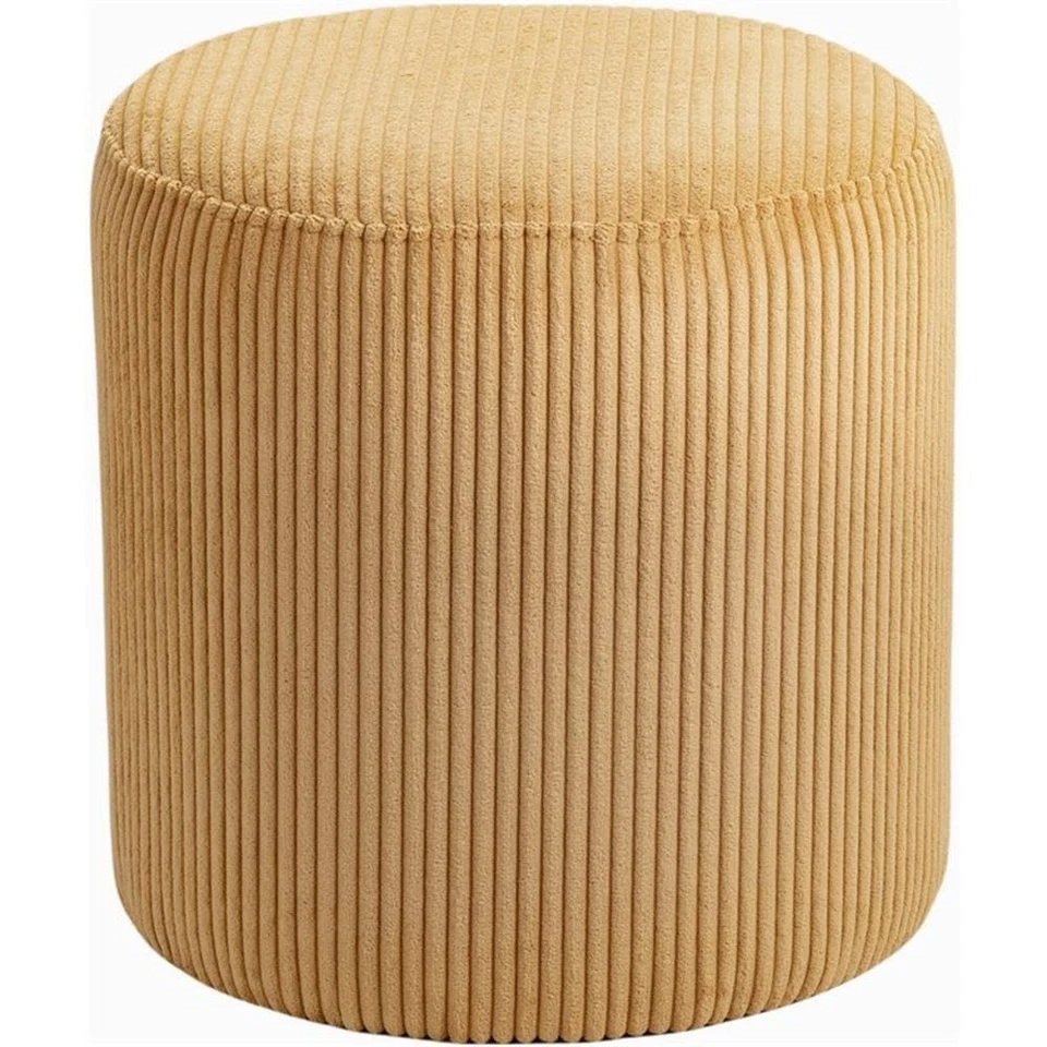 445Yellow Roy Collection Modern | Contemporary Ottoman/Stool with Soft Yellow... - Image 3 of 4