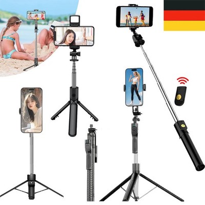 Smartphone Selfie Stick Bluetooth Stativ Teleskop Stange mit Fernbedienung Handy