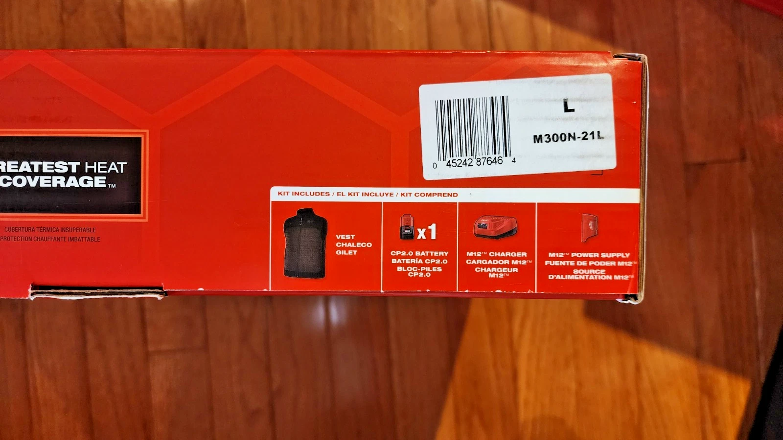 Milwaukee M300N-21 M12 Heated Brown Axis Vest Kit - NEW image 3