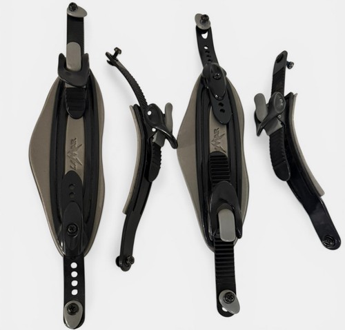 LAMAR Snowboard Bindings Toe & Ankle Straps Gray Used Replacement