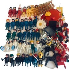 VTG Playmobil 37 figures lot 70's - 90's with Accessories Diver Horses