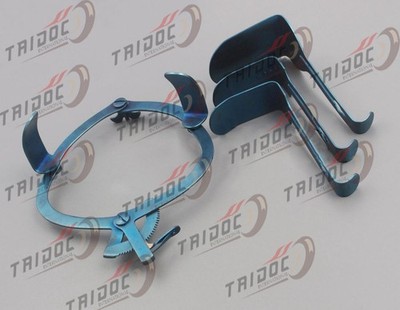 O'sullivan Vaginal Retractor Titanium Coated With 3 Interchangeable Blades