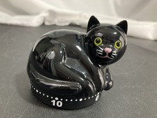 Cute Black Cat Kitchen / Egg Timer 60 minutes...