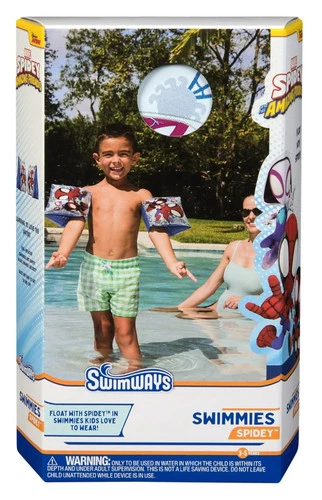 Swimways DIsney Marvel Spidey Arm Floaties Kids Pool Swim Fun Swimmies Age 3+