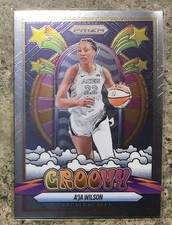 2025 WNBA Panini Prizm Aja Wilson Groovy SP