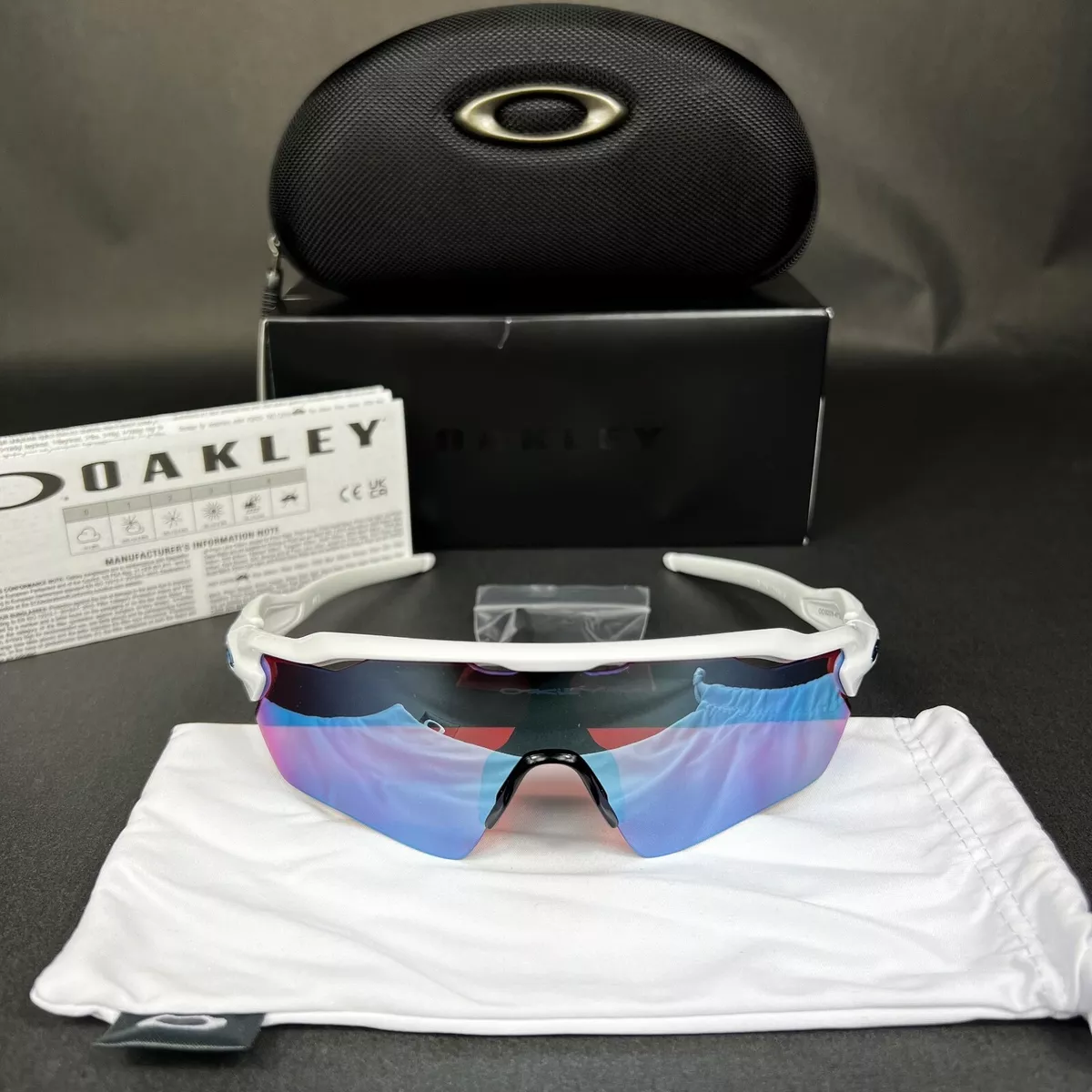 Radar® EV Path® Prizm Sapphire Lenses, Polished White Frame Sunglasses