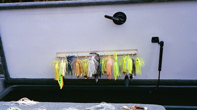 Bait Bar Fishing Lure Holder for Fishing Bass Boats