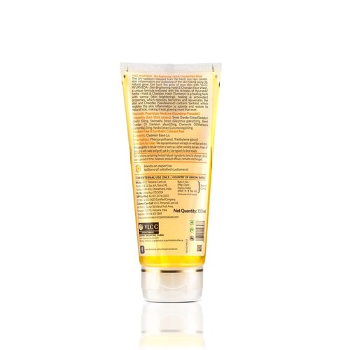 VLCC Ayurveda Skin Brightening Haldi & Chandan Face Wash 100ml Skin Brightening. - Picture 5 of 5