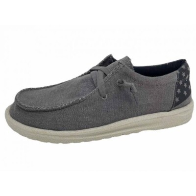 New! Men's Mr. J Gray CADE SLIP-ON CASUAL SHOES w/ Stars design Laces 8 SIZES!