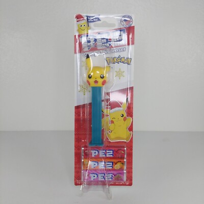 New In Package Pez Dispenser Pokemon Pikachu 2023 Holiday Backing Card