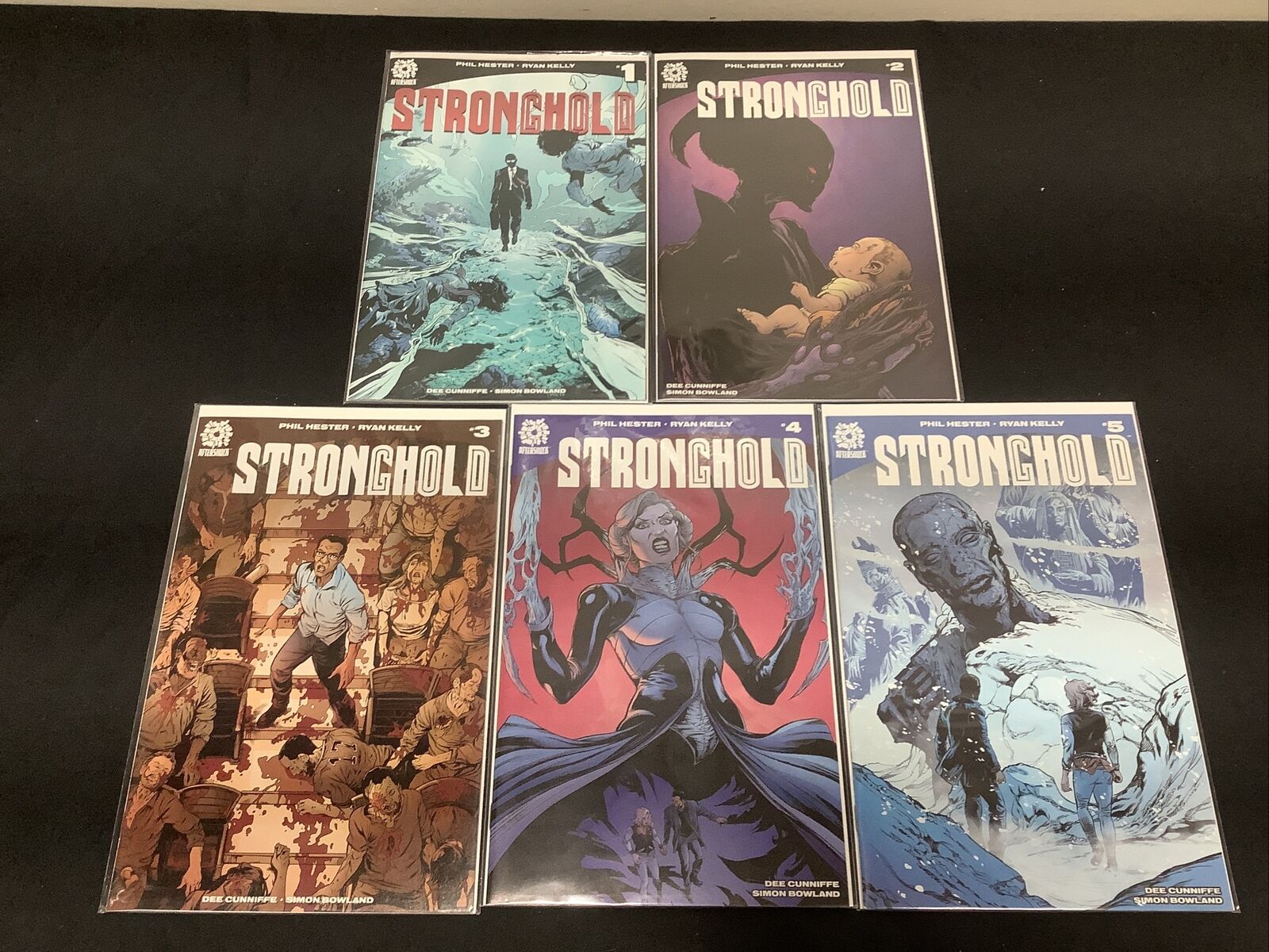 Stronghold #1-5 Comic Set Complete, Aftershock Comics, Phil Hester Ryan Kelly
