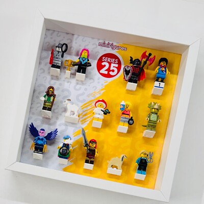 Vitrinenrahmen Koffer für LEGO  Serie 25 71045 Minifiguren 27cm