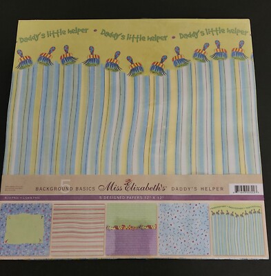 FREE Miss Elizabeth's 5 Scrapbook Scrapbooking Daddy's Helper  12 x 12 NIP  New