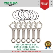 Piston Ring & Conrod Set Fits RANGE ROVER VELAR EVOQUE DISCOVERY TDV6 - NEW X6