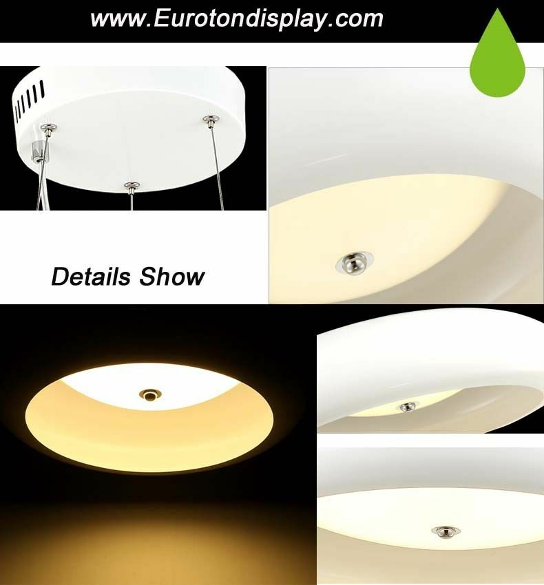 LED Decken- & Pendelleuchte C8295-WH – Warmweiß 3000K, Ø 35/45 Cm, Energieklasse A+, Inkl. LED