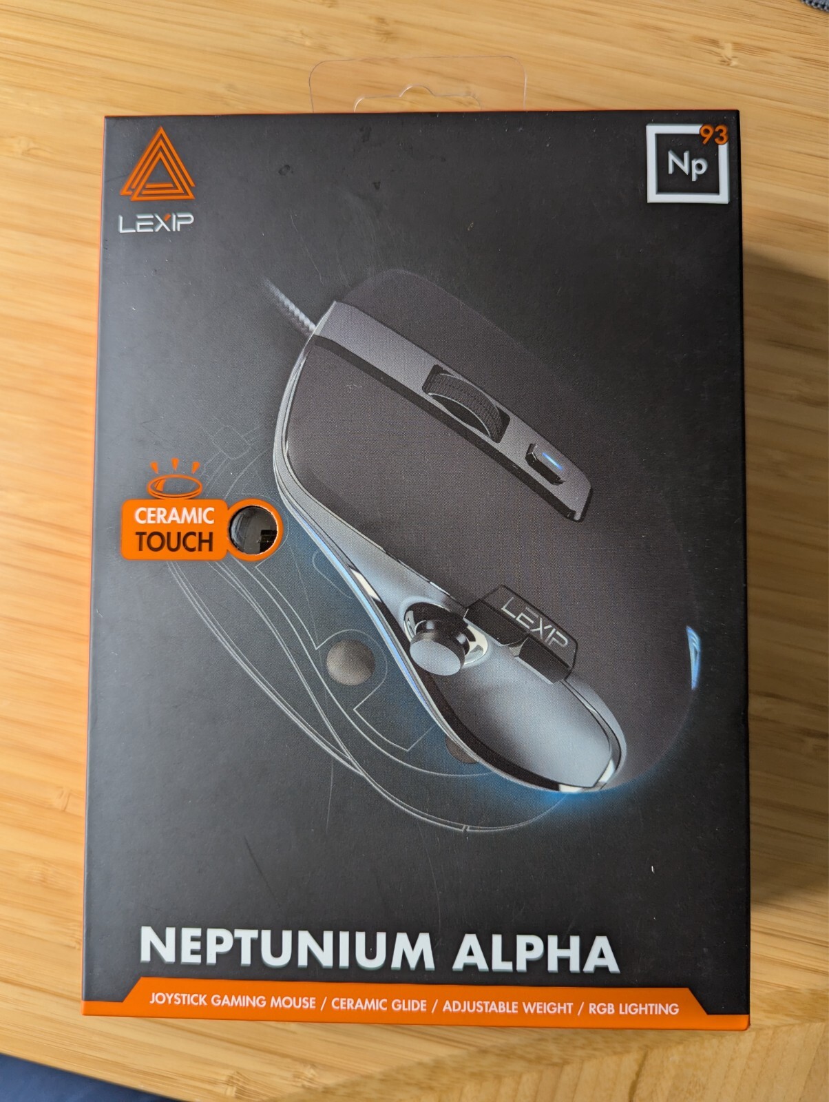 Lexip NP93 - Neptunium Alpha Gaming Mouse With Ceramic Glide