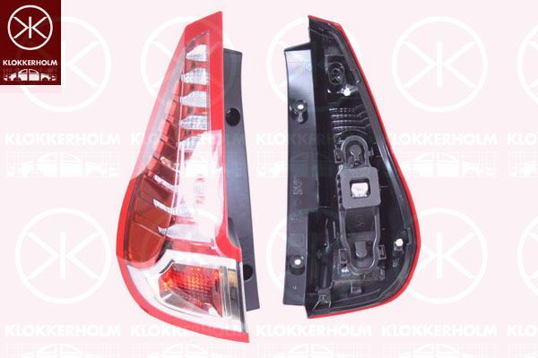 Neu RüCkleuchte Lampe - Links - Mit Basis - FüR Renault Scenic III 2008-2011-image